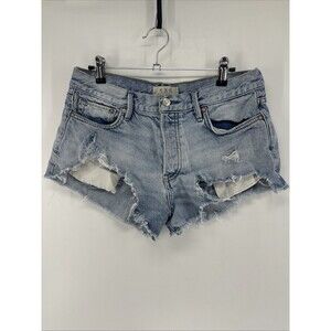 We The Free Cutoff Denim Shorts Sz 27